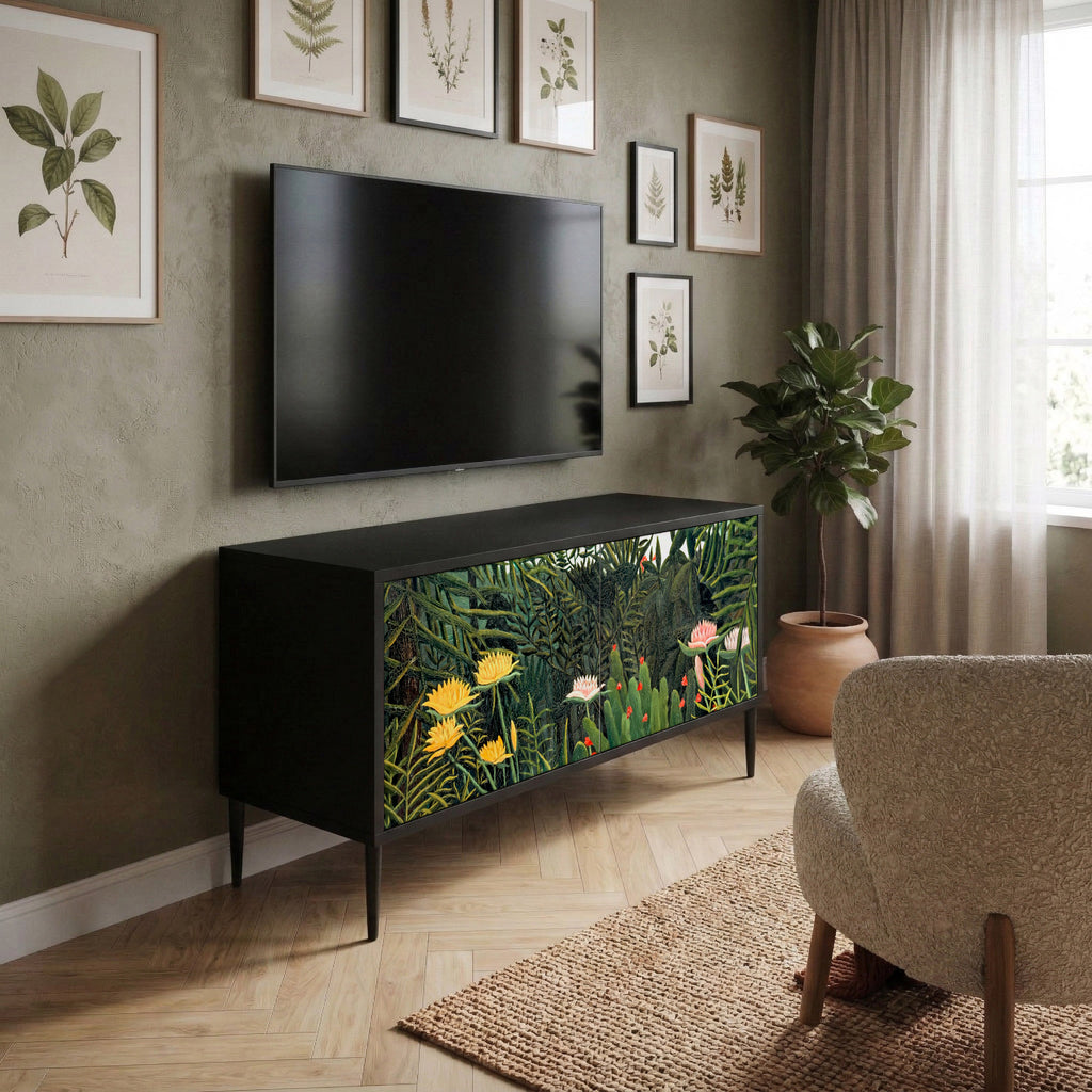 VIRGIN FOREST WITH SUNSET Mueble de TV Compacto de 2 puertas