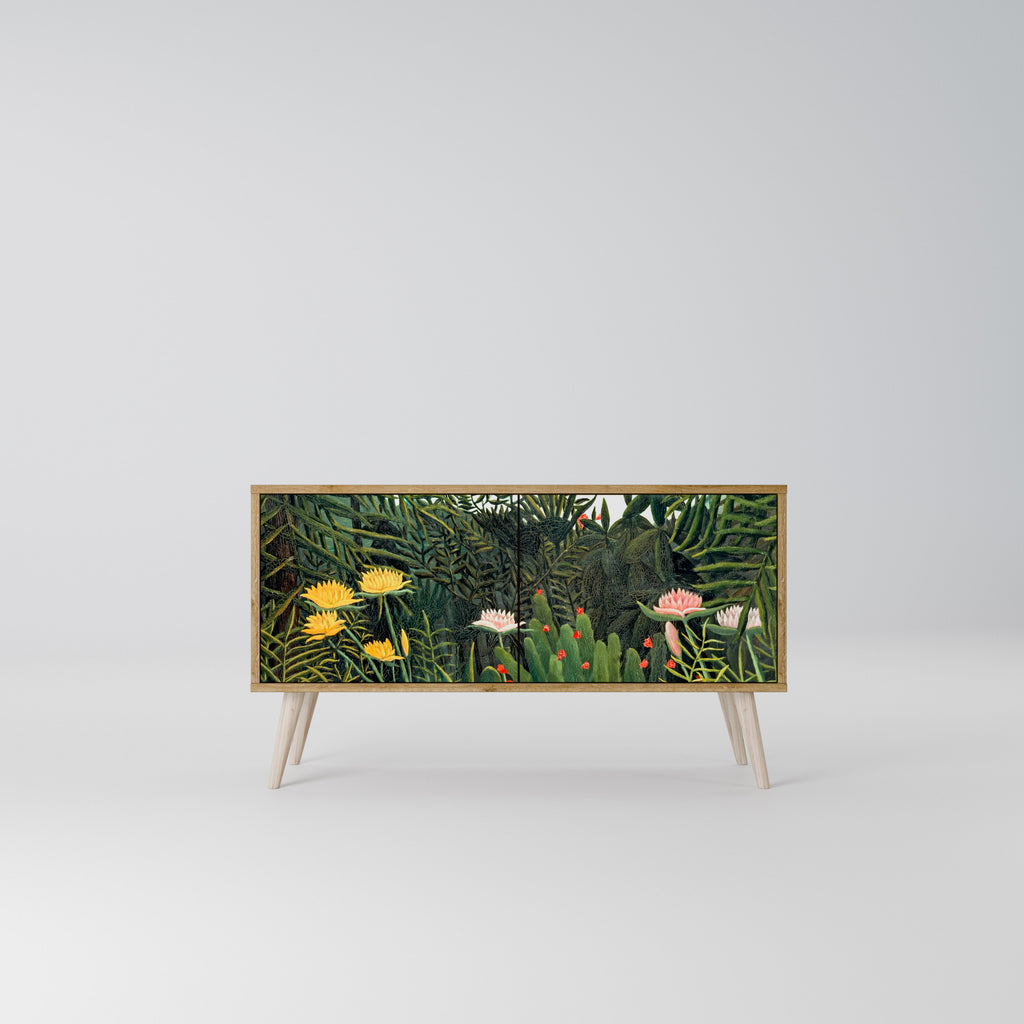 VIRGIN FOREST WITH SUNSET Mueble de TV Compacto de 2 puertas