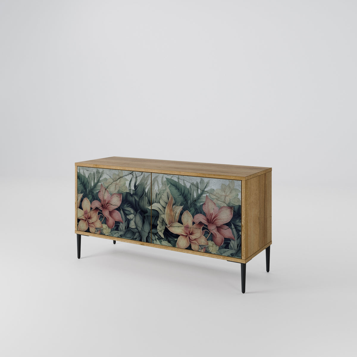 HEAVENLY BLOOM Kompakt TV-bänk med 2 dörrar