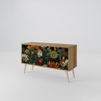 MIDNIGHT SPROUT Mueble de TV Compacto de 2 puertas