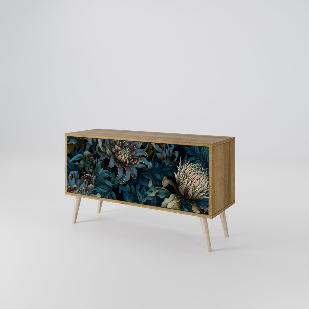 TWILIGHT BLOOM Compact 2-Door TV Cabinet