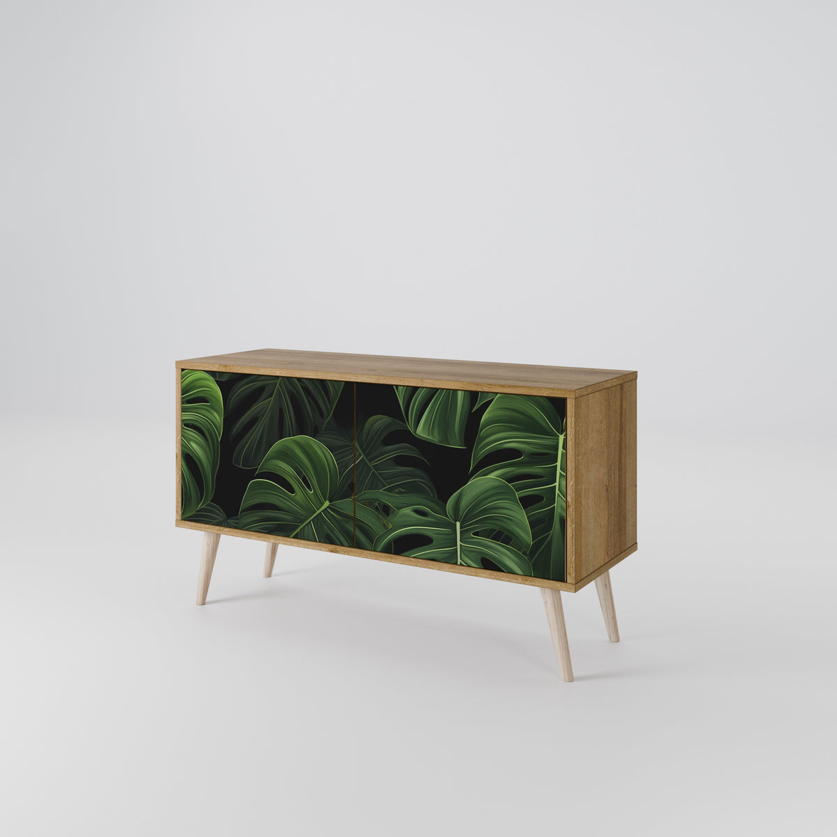 INFINITE MONSTERA Kompakt TV-bänk med 2 dörrar