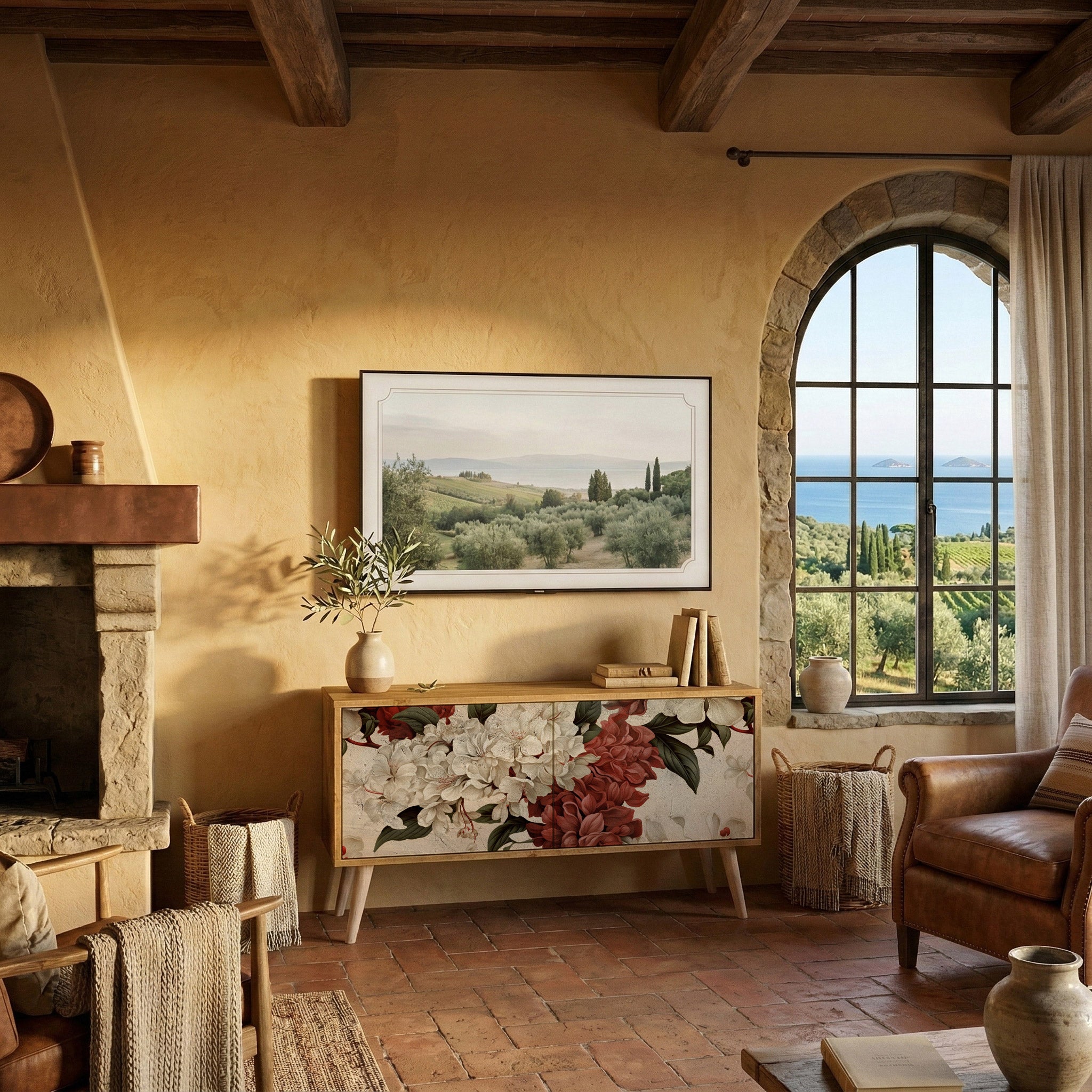 EPHEMERAL DAYS Συμπαγές έπιπλο τηλεόρασης 2-θυρών