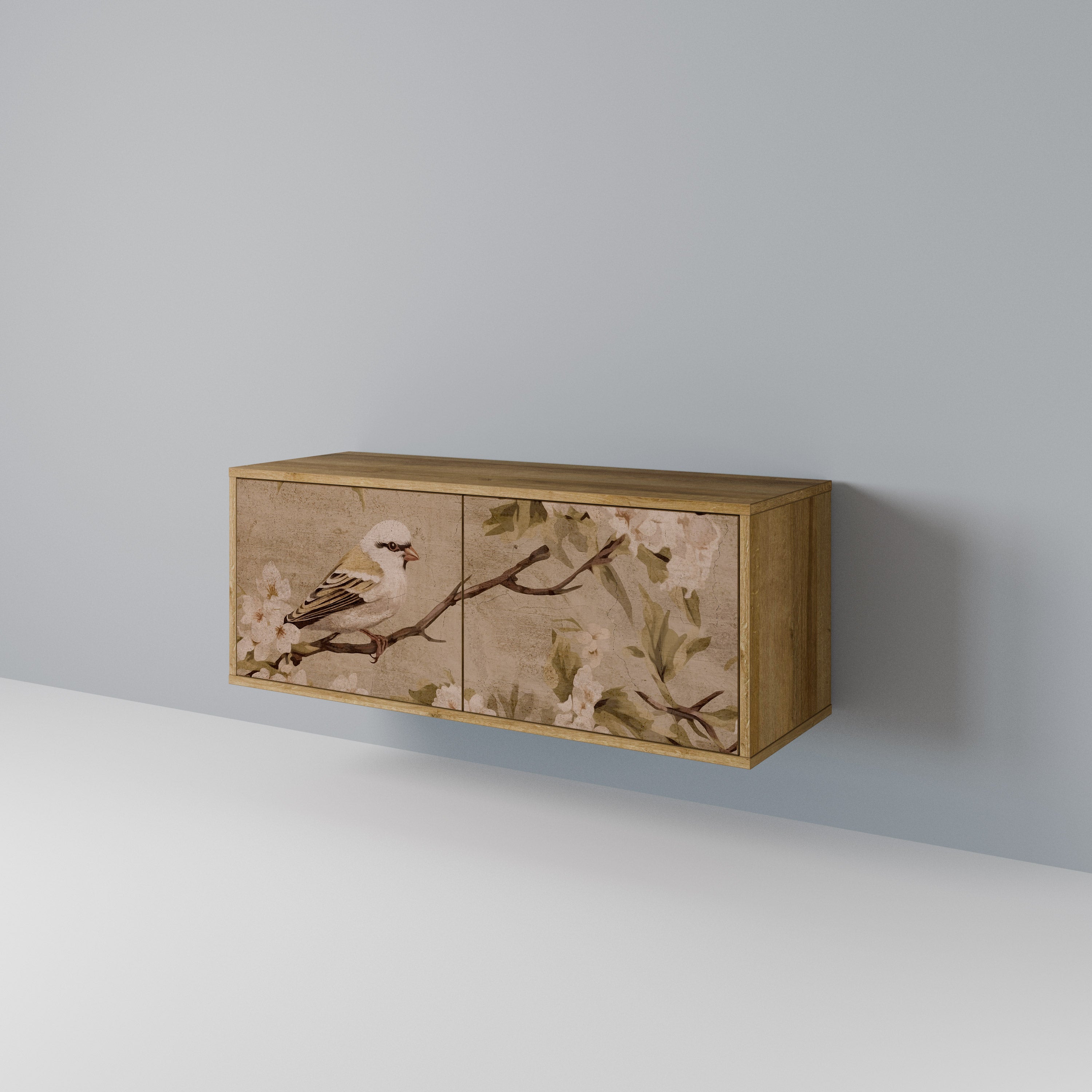 PETAL DISTINGUISH Compact 2-Door TV Cabinet