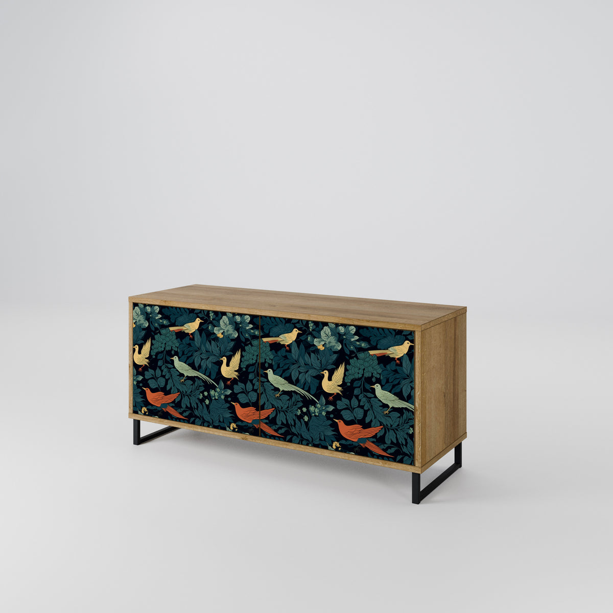 FOWL ORNAMENT Kompaktes 2-türiges TV-Lowboard