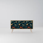 FOWL ORNAMENT Mobile TV Compatto a 2 Ante