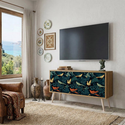 FOWL ORNAMENT Mobile TV Compatto a 2 Ante