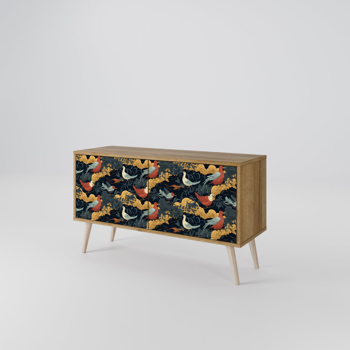 FOWLY DAZE Compact 2-Door TV Cabinet