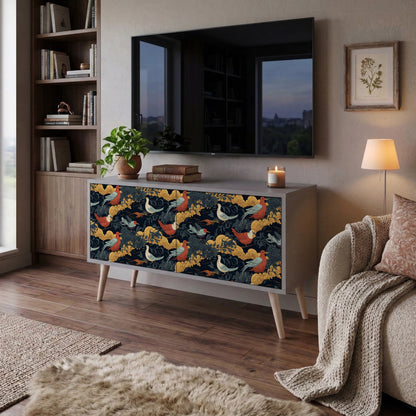 FOWLY DAZE Compact 2-Door TV Cabinet