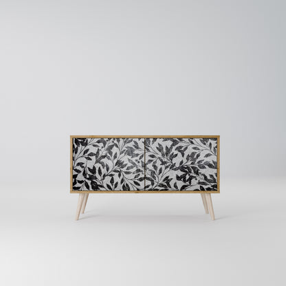 CHARCOAL SPROUT Kompakt TV-bänk med 2 dörrar