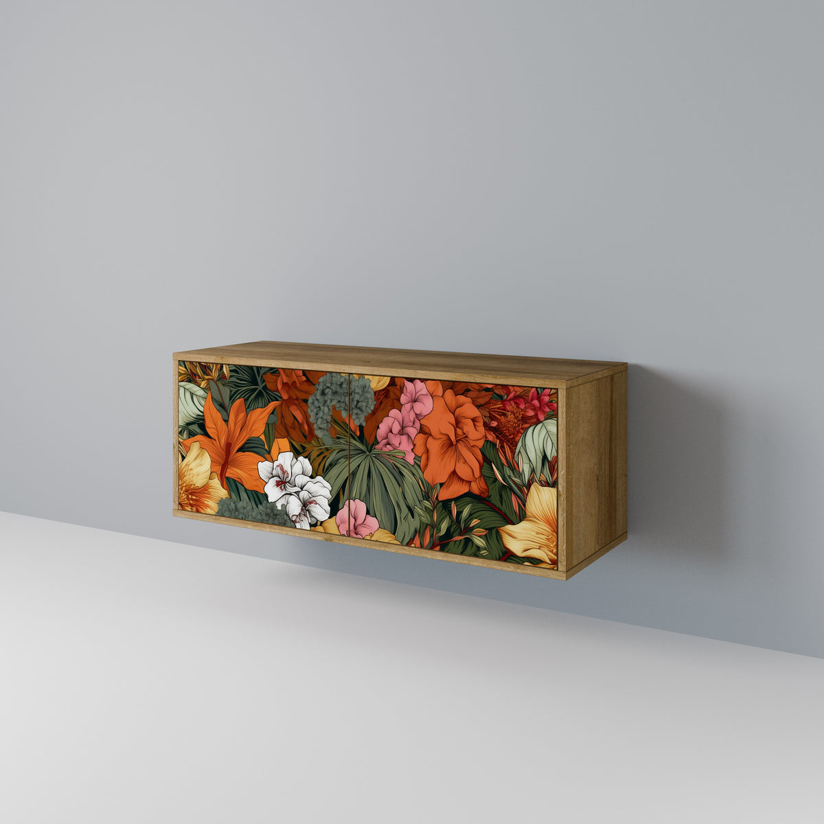 RADIANT FLORA Móvel de TV Compacto de 2 Portas