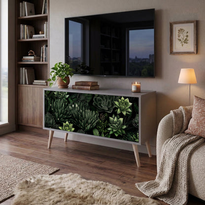 SUCCULENT JUNGLE Mueble de TV Compacto de 2 puertas