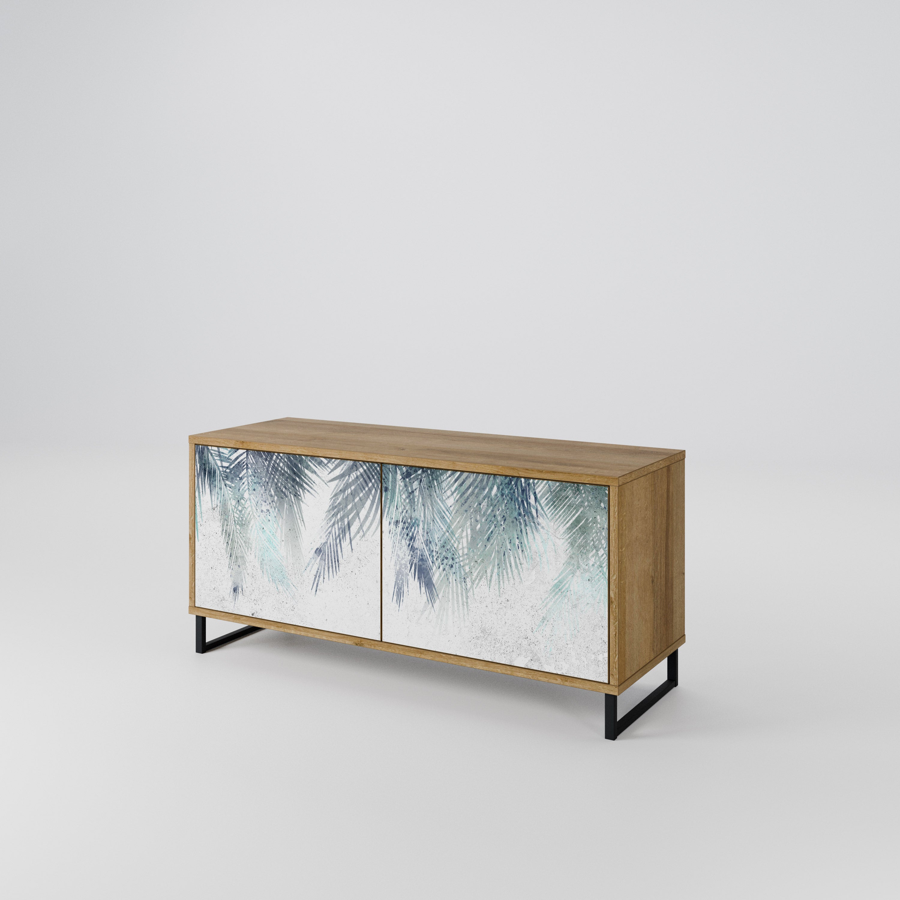 PALM VEIL Compact 2-Door TV Cabinet