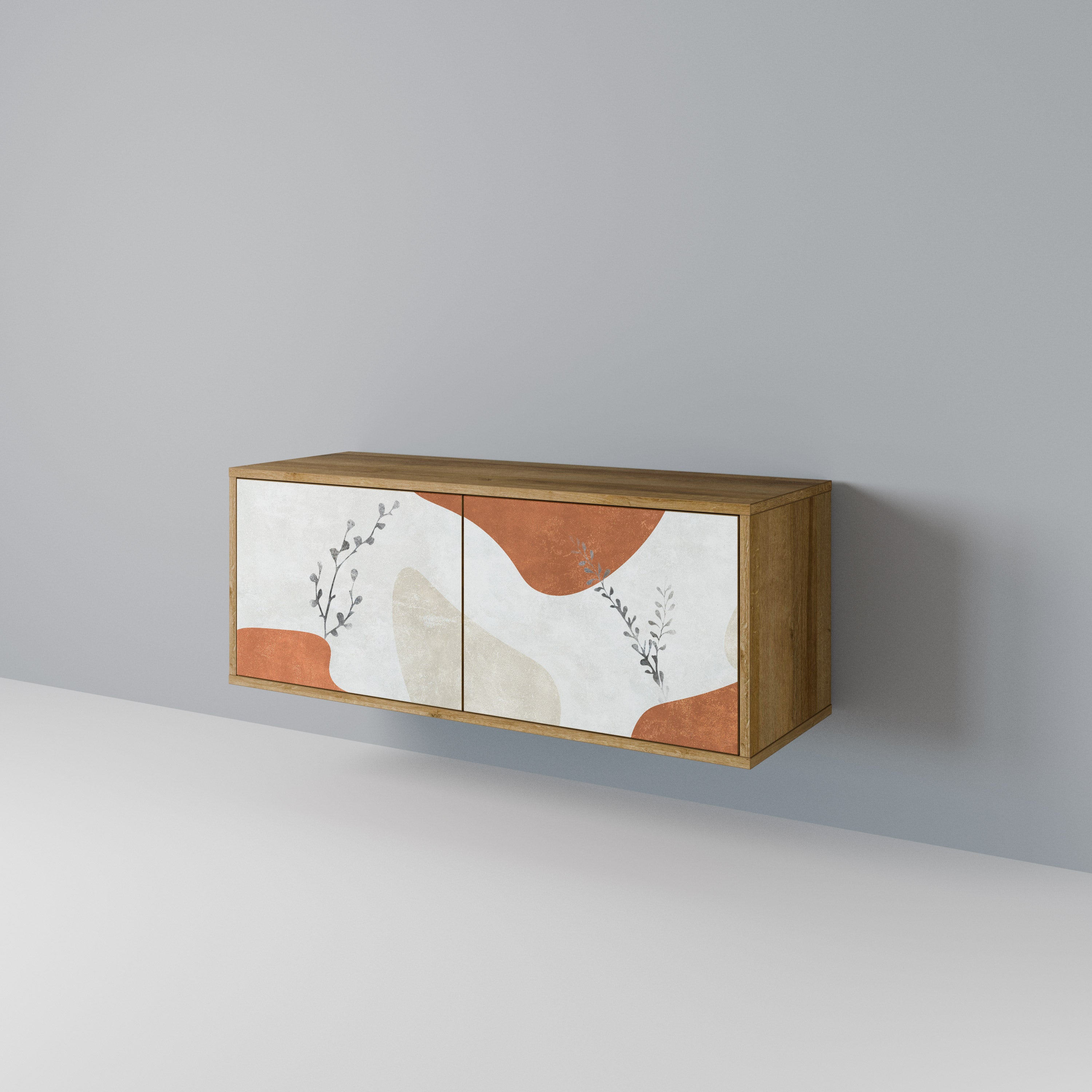 TRANQUIL TWIG Kompakt TV-bänk med 2 dörrar