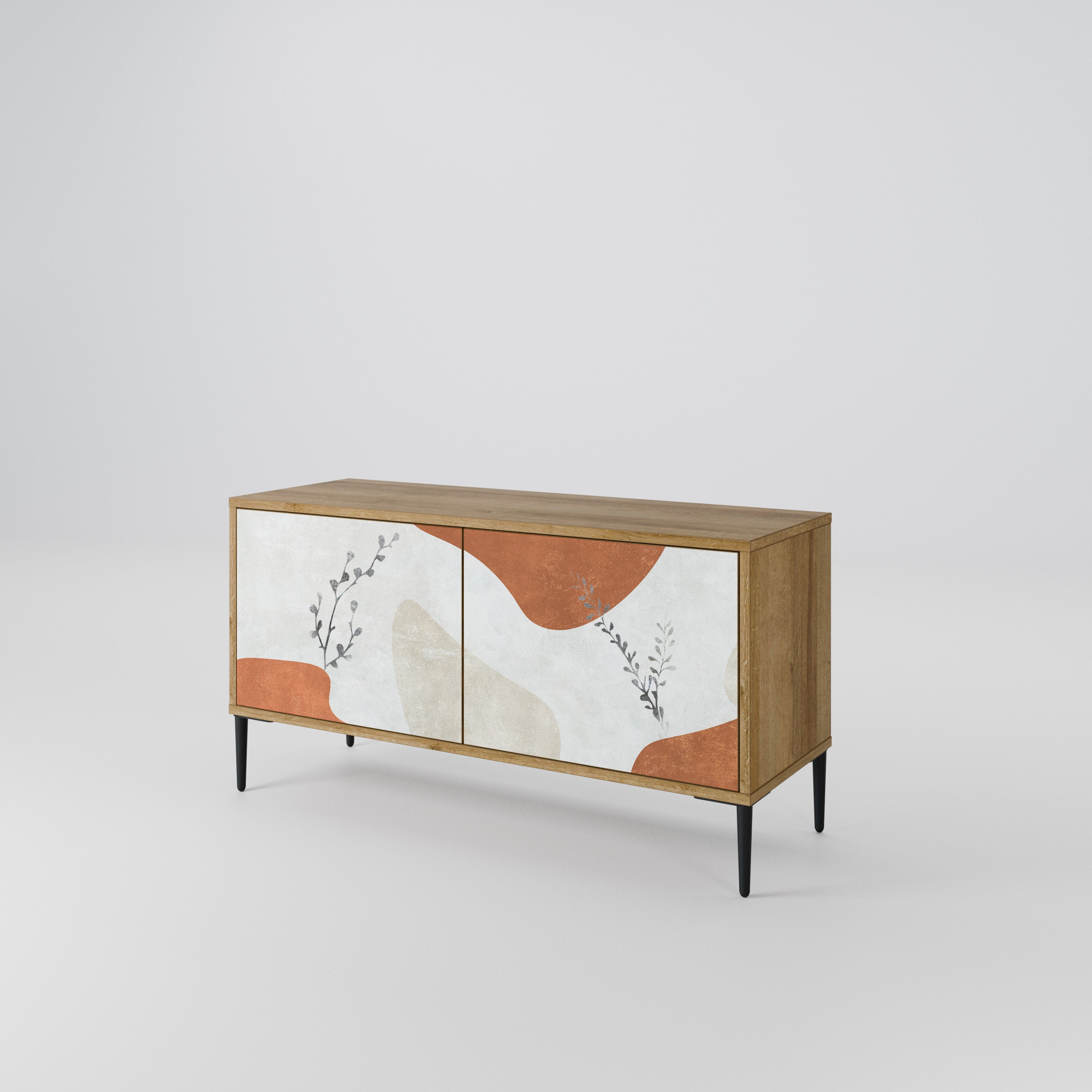 TRANQUIL TWIG Kompakt TV-bänk med 2 dörrar