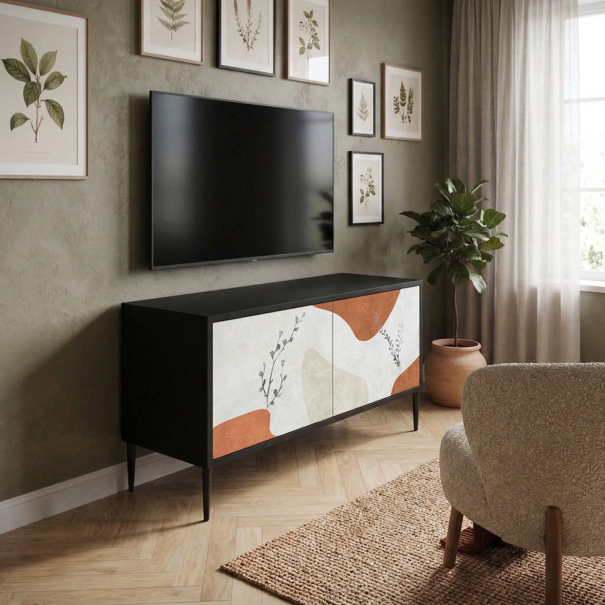 TRANQUIL TWIG Mobile TV Compatto a 2 Ante