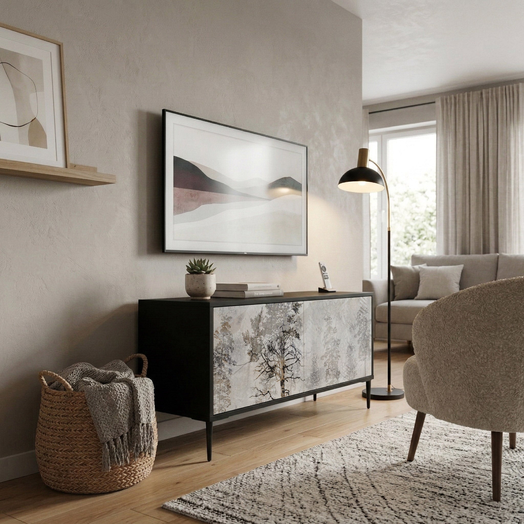 FADE IN THE TREES Mobile TV Compatto a 2 Ante