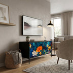 MIDNIGHT BLOSSOM Mobile TV Compatto a 2 Ante