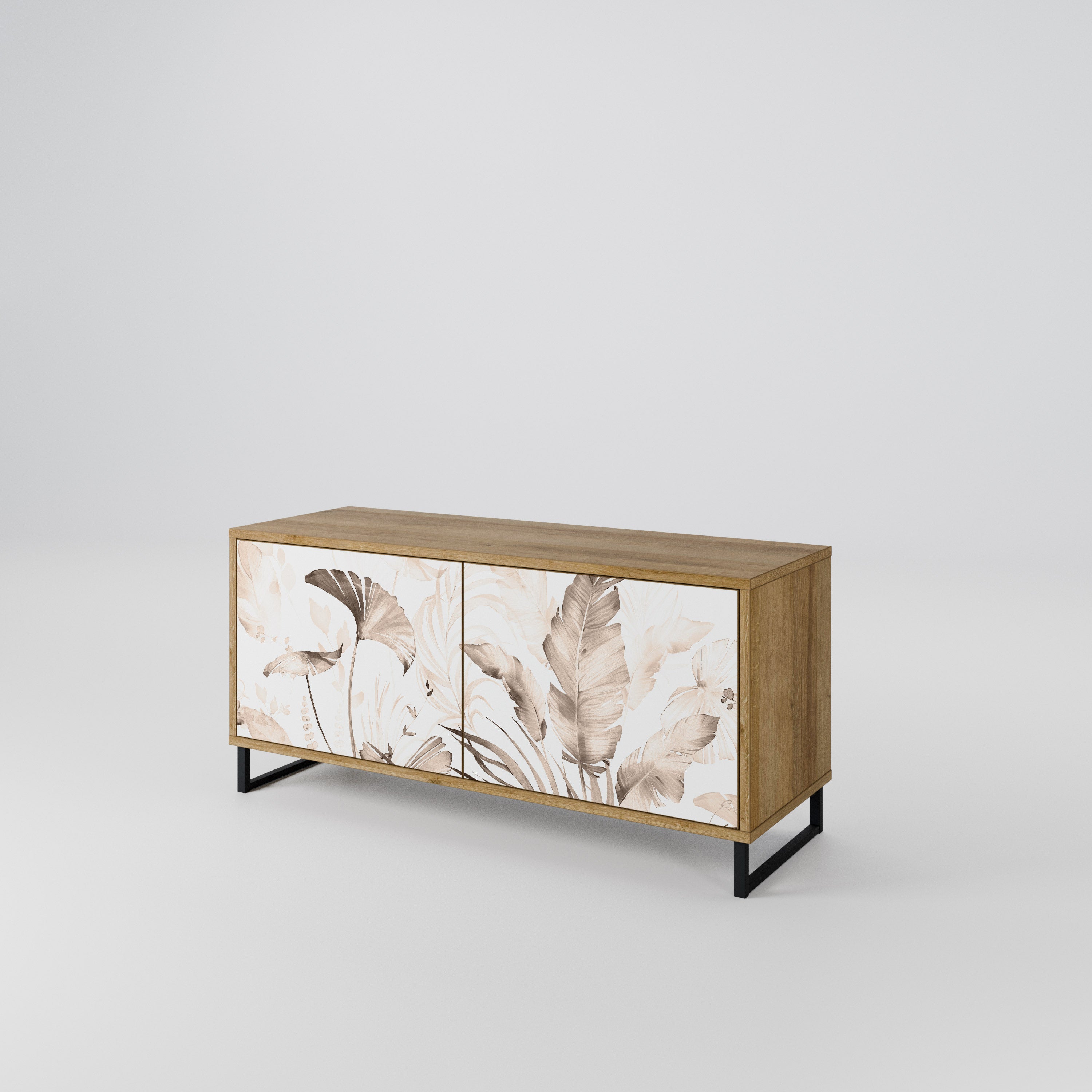 WILD TENDERNESS Mueble de TV Compacto de 2 puertas