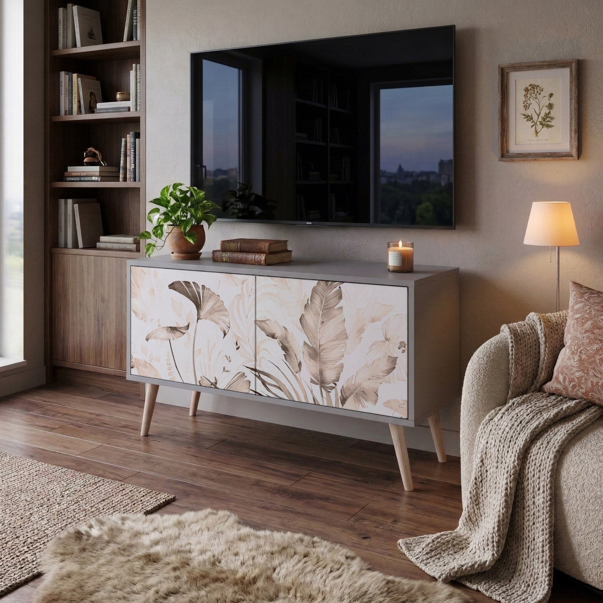 WILD TENDERNESS Συμπαγές έπιπλο τηλεόρασης 2-θυρών