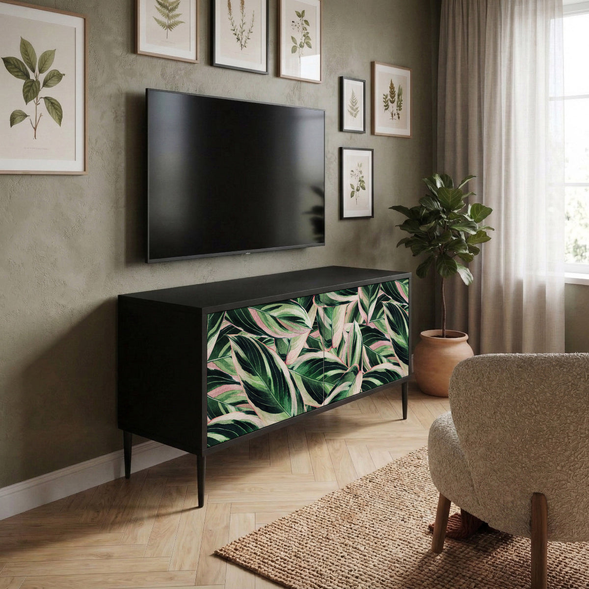 EERIE STROMANTHE Kompaktní dvoudveřový TV stolek