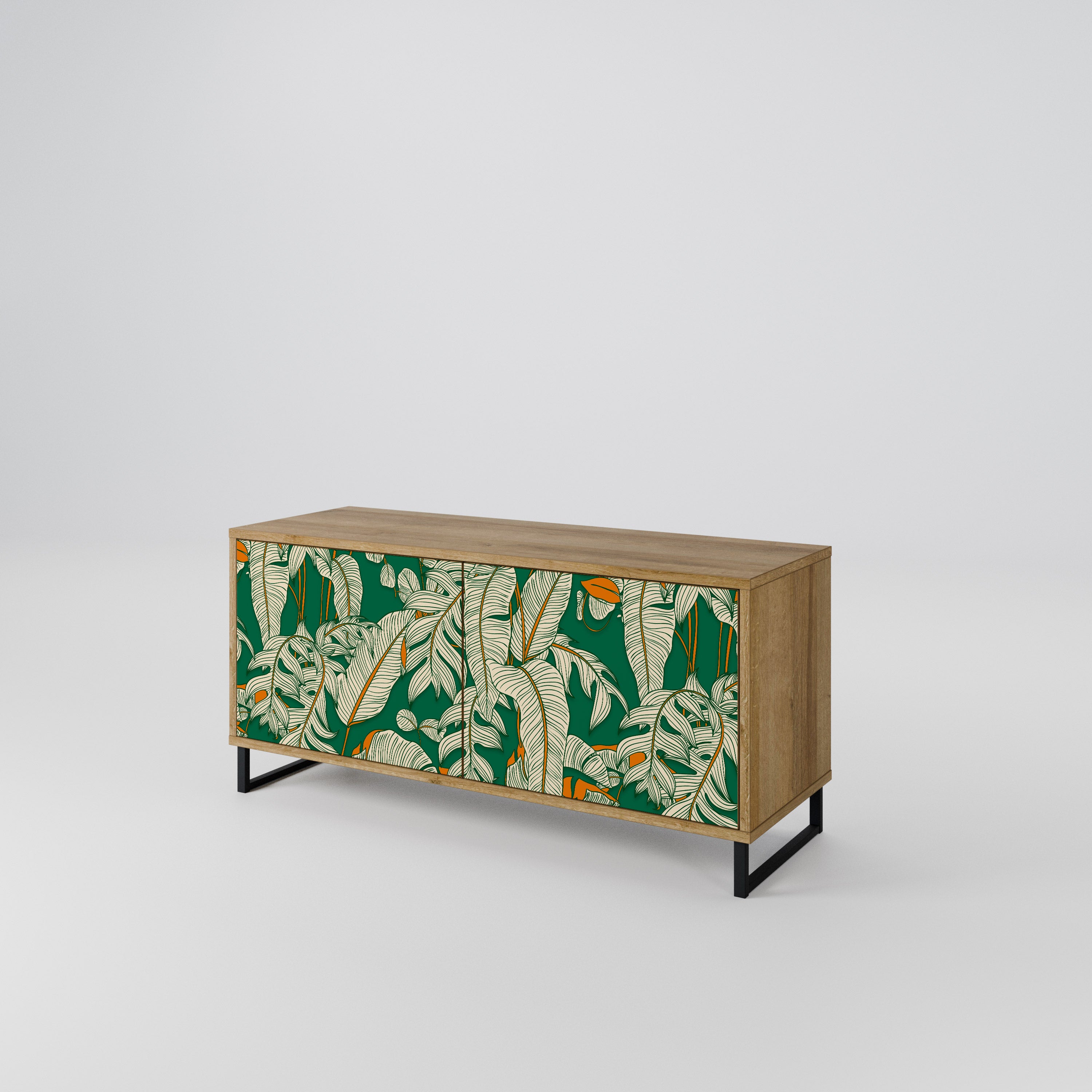 VERDANT PLEASURES Mueble de TV Compacto de 2 puertas