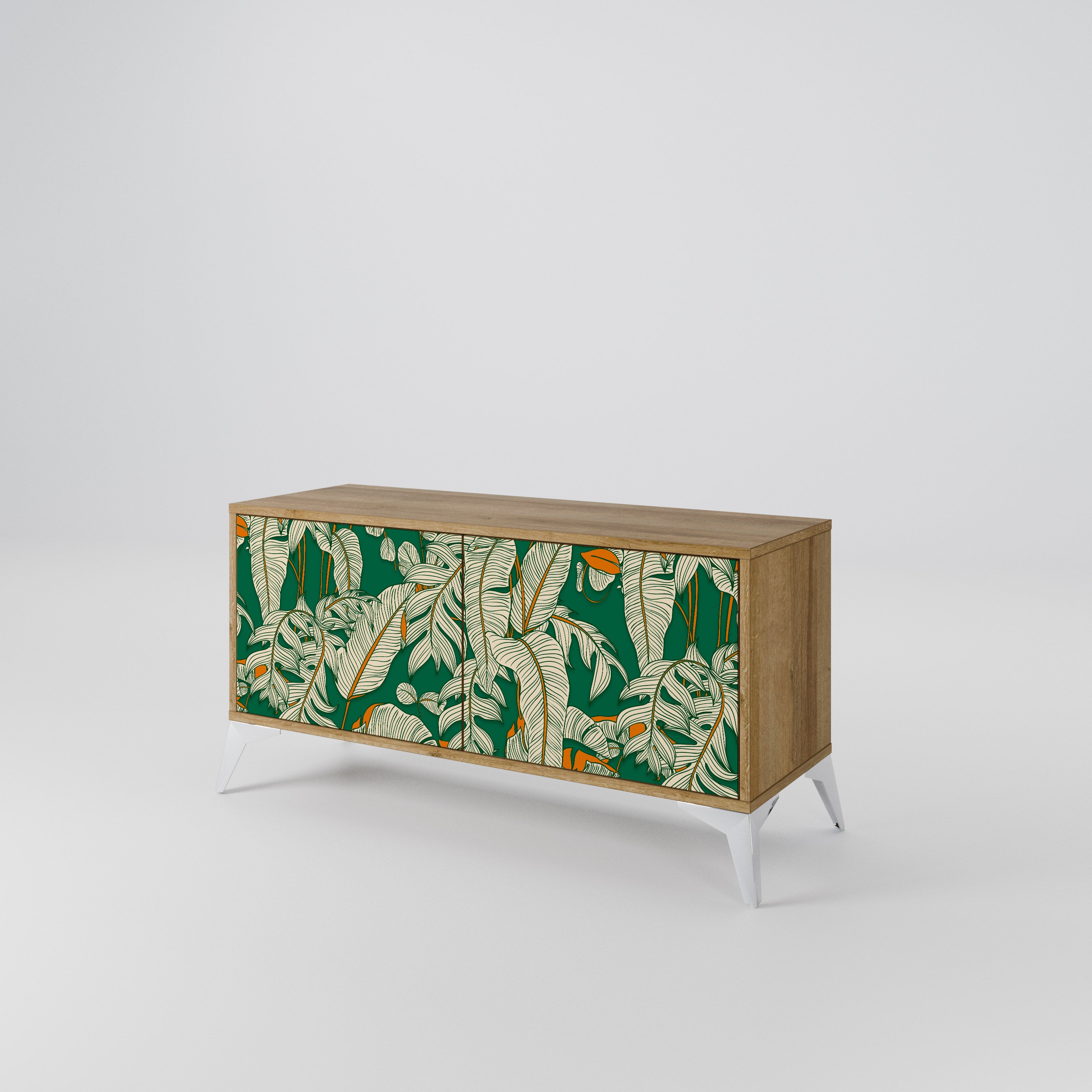 VERDANT PLEASURES Mueble de TV Compacto de 2 puertas