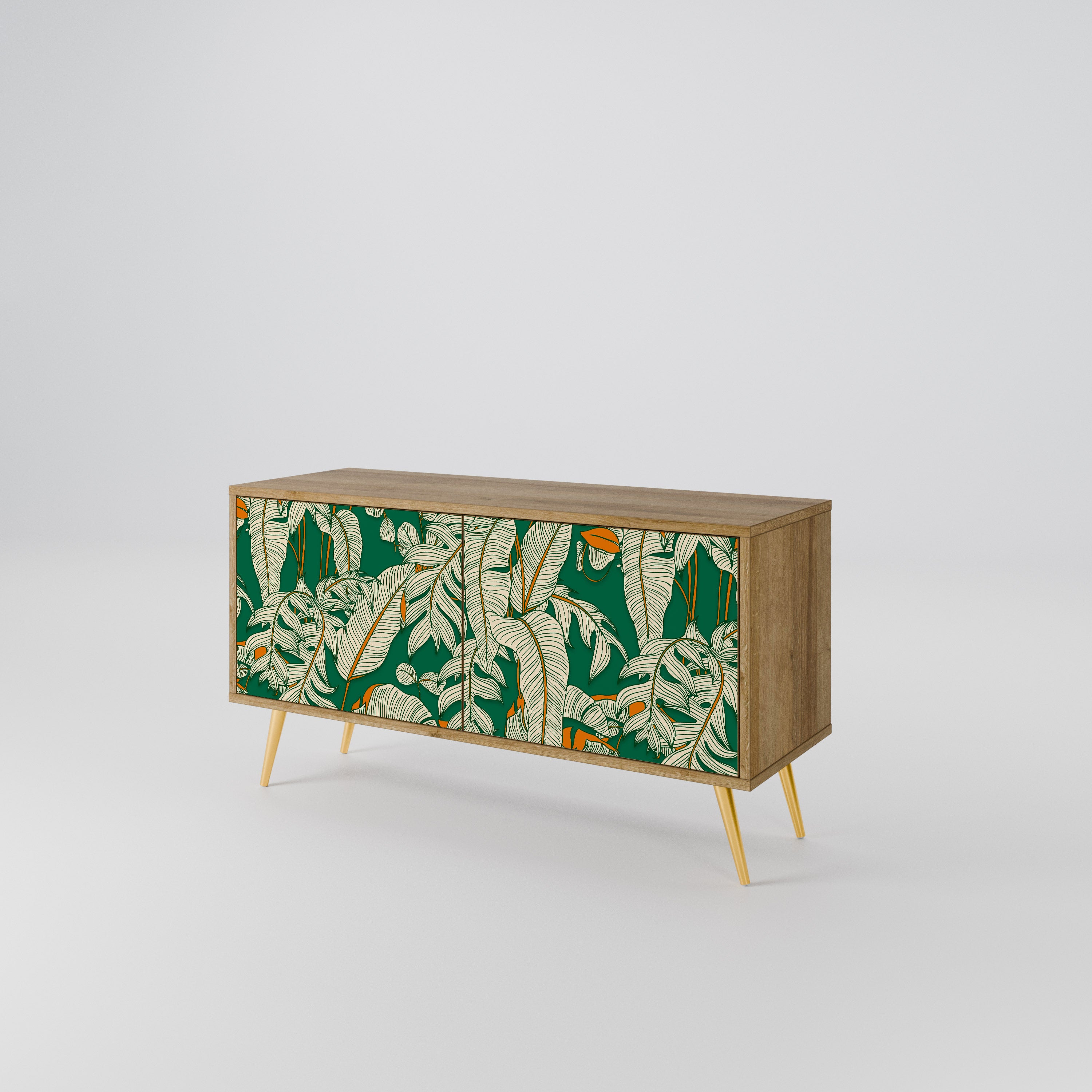 VERDANT PLEASURES Mueble de TV Compacto de 2 puertas