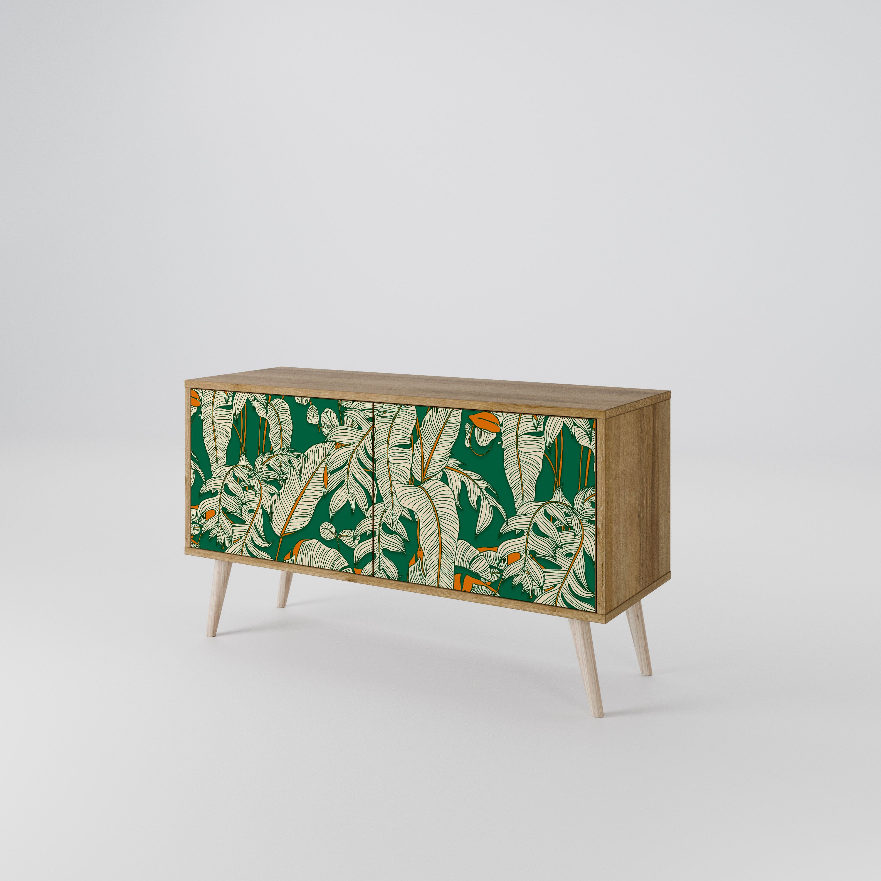 VERDANT PLEASURES Mueble de TV Compacto de 2 puertas