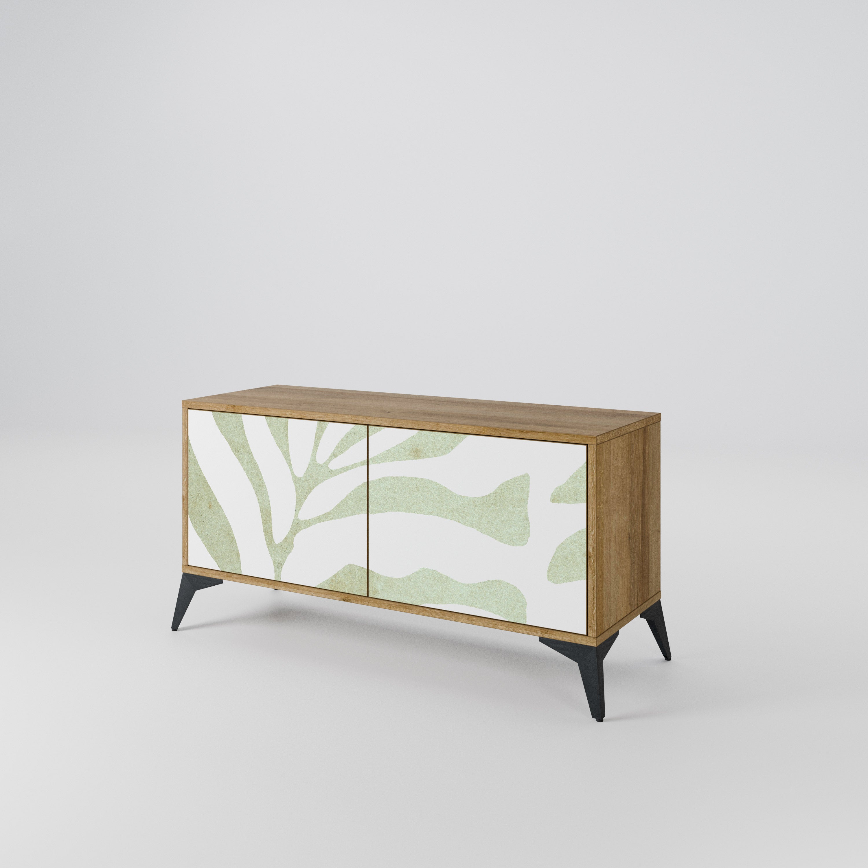 BOTANICAL SPARK Mueble de TV Compacto de 2 puertas