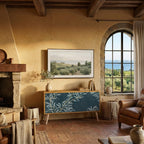 BLUE LEAVES Mobile TV Compatto a 2 Ante