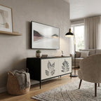 LEAFY STAMPS Mobile TV Compatto a 2 Ante