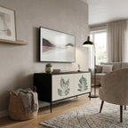 GREEN LEAFY STAMPS Mobile TV Compatto a 2 Ante