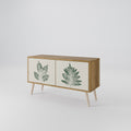 GREEN LEAFY STAMPS Mueble de TV Compacto de 2 puertas