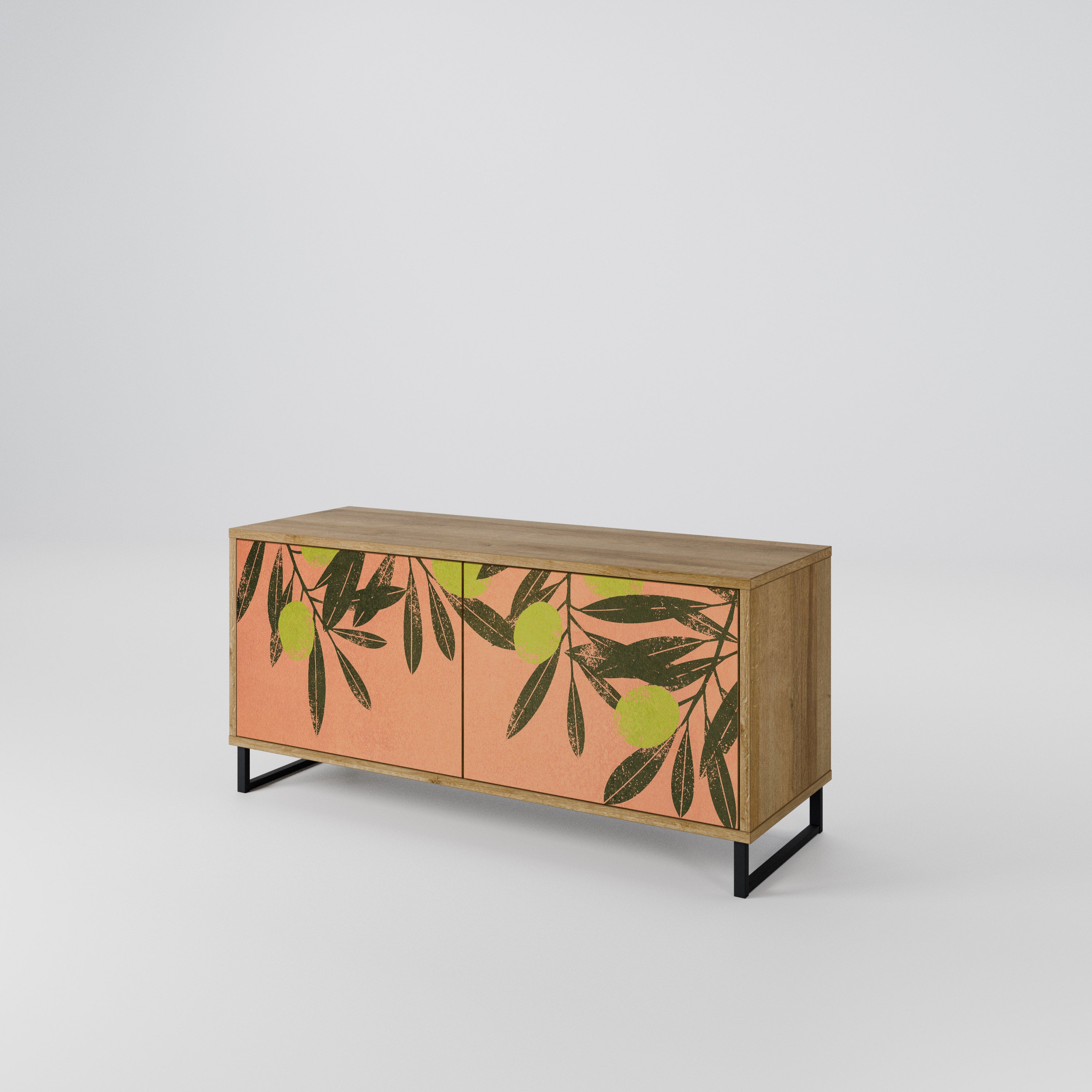 JUICY OLIVES Mueble de TV Compacto de 2 puertas