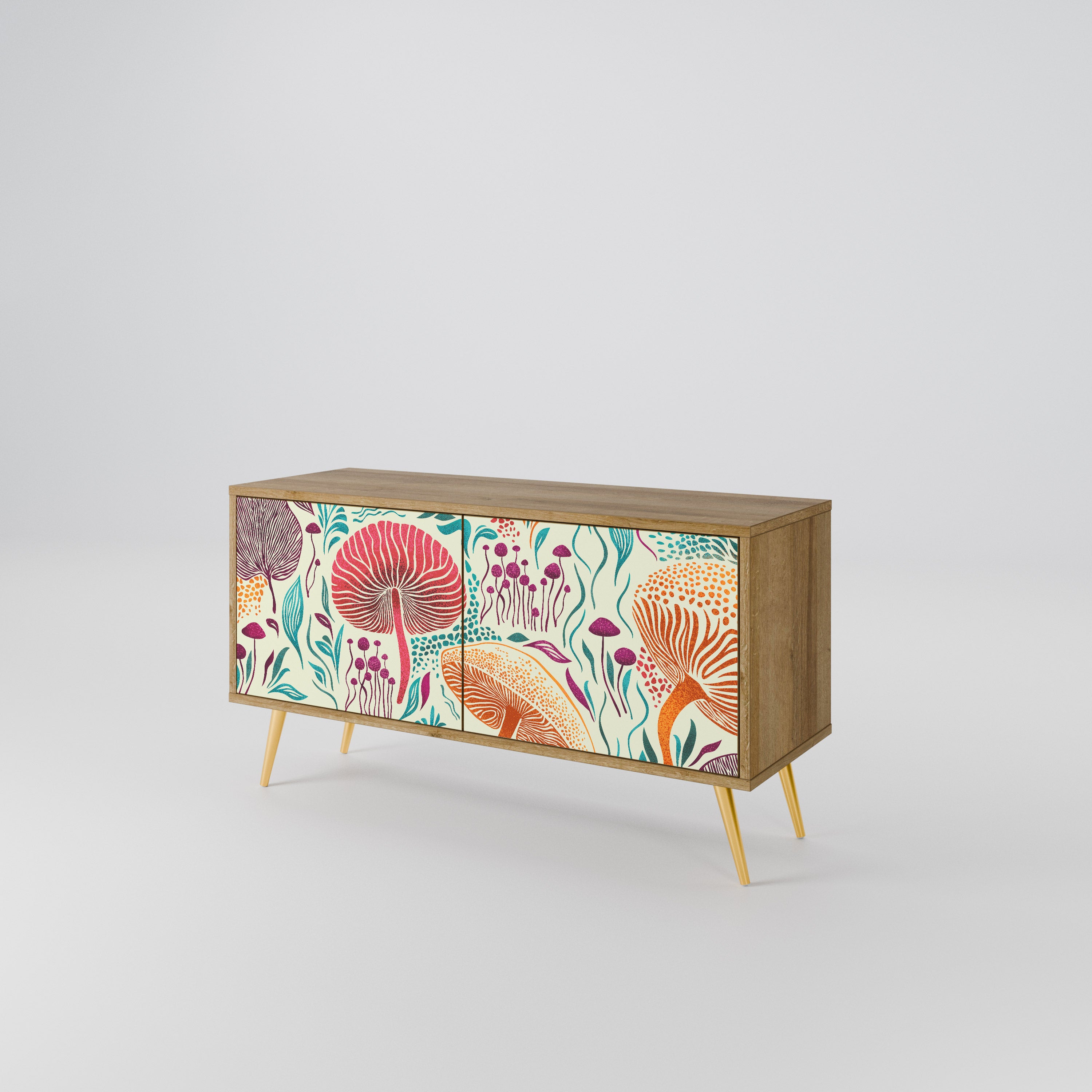 FUNGUS FANTASY Mueble de TV Compacto de 2 puertas