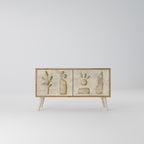 SAND SCULPTURES Mobile TV Compatto a 2 Ante