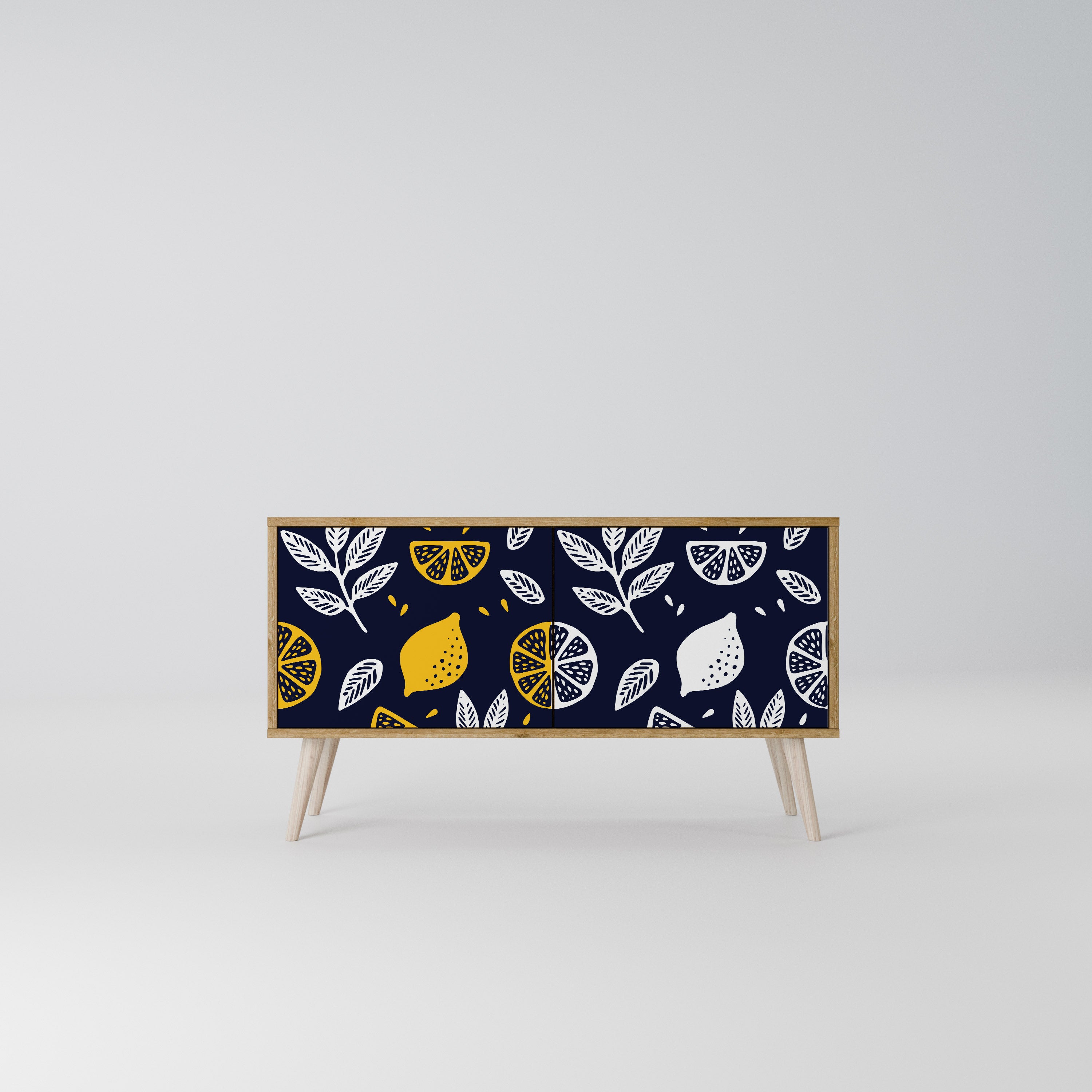 CITRUS BLACK AND WHITE Kompaktes 2-türiges TV-Lowboard