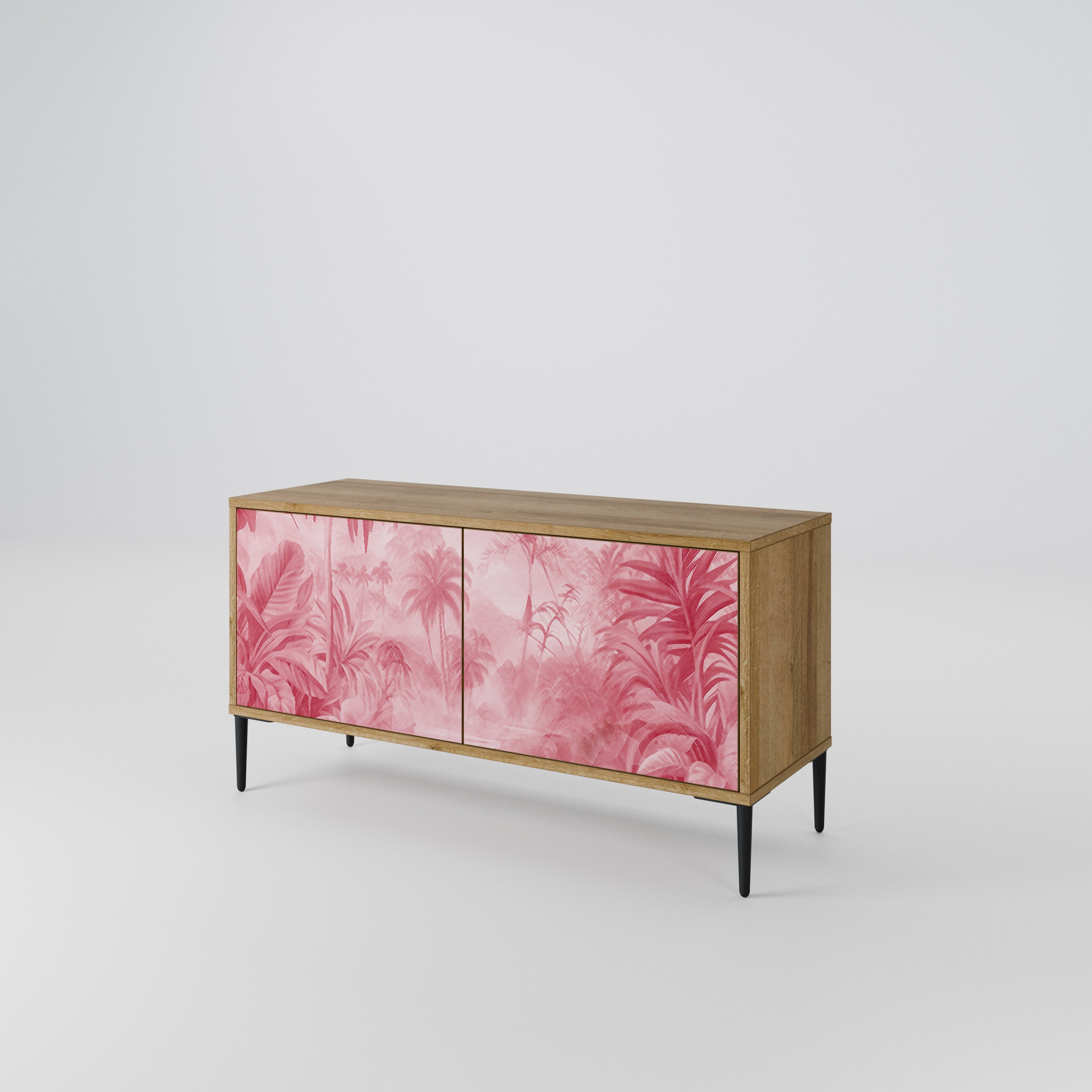 SWEET TROPICS Mueble de TV Compacto de 2 puertas