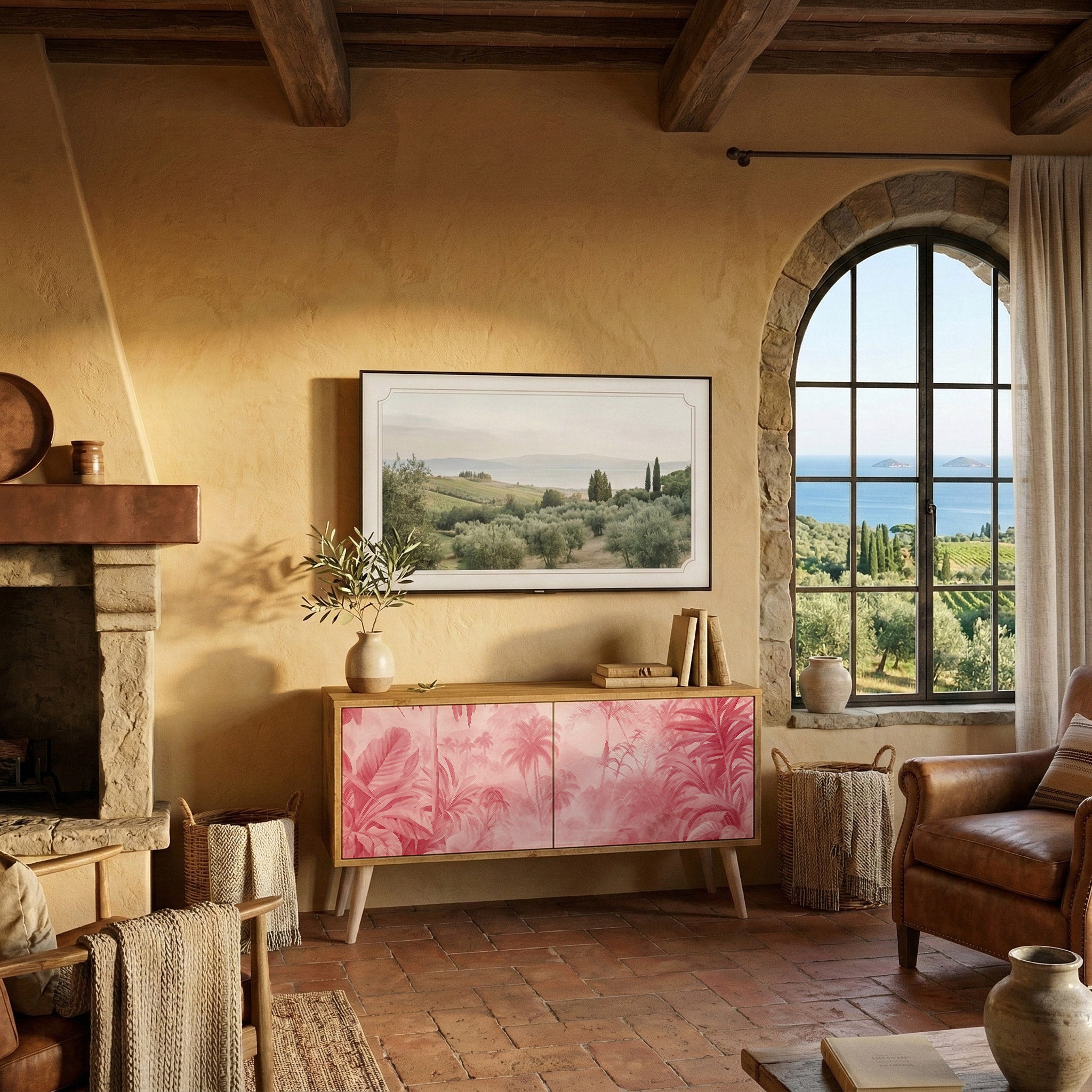 SWEET TROPICS Kompaktes 2-türiges TV-Lowboard