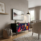 FESTIVE PLEASURES Mobile TV Compatto a 2 Ante