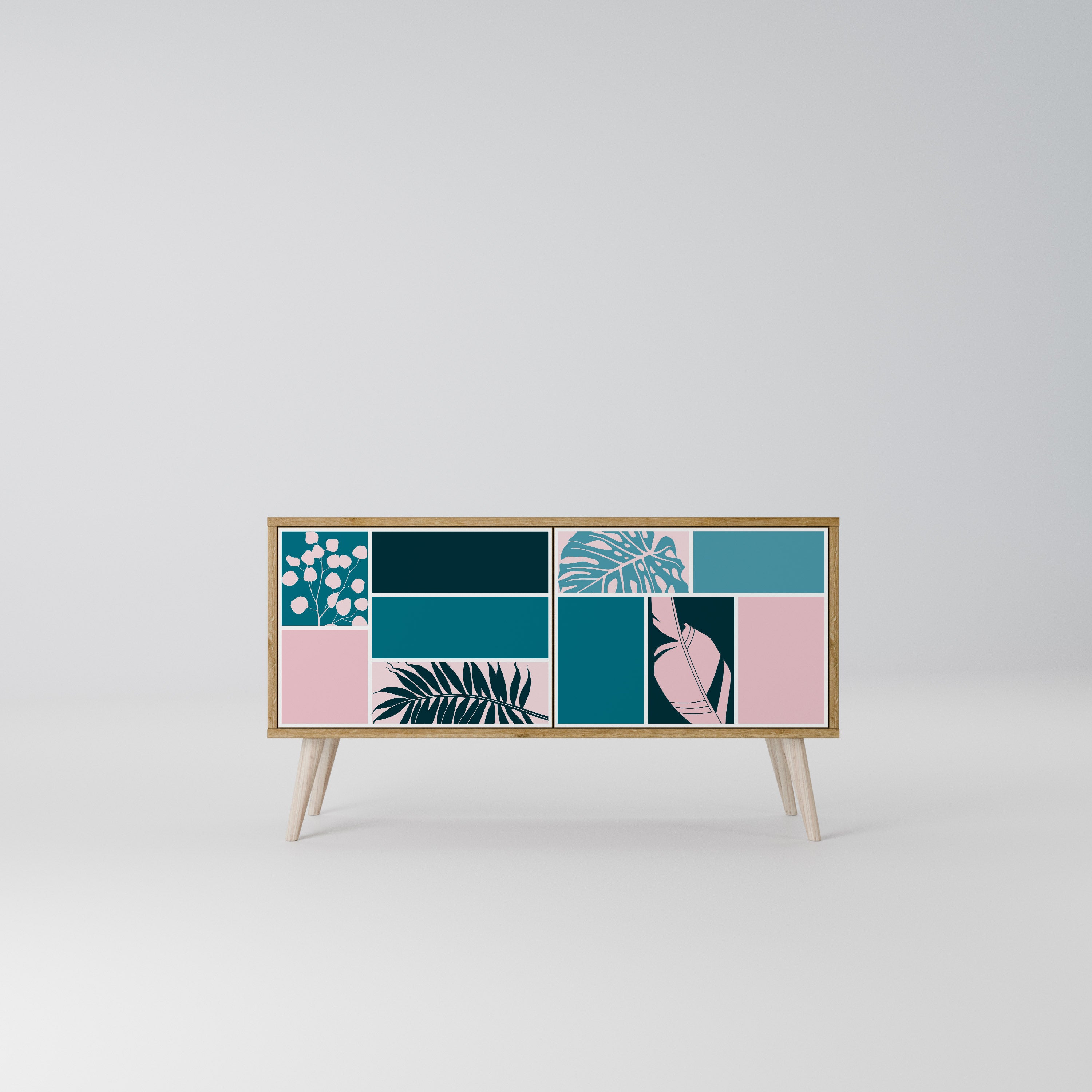 COMBINATION OF SHAPES Kompaktes 2-türiges TV-Lowboard