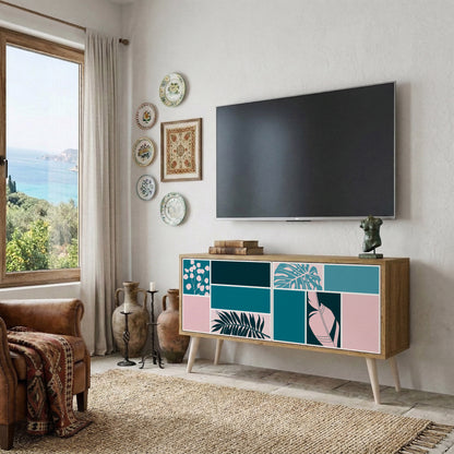 COMBINATION OF SHAPES Kompakt TV-bänk med 2 dörrar