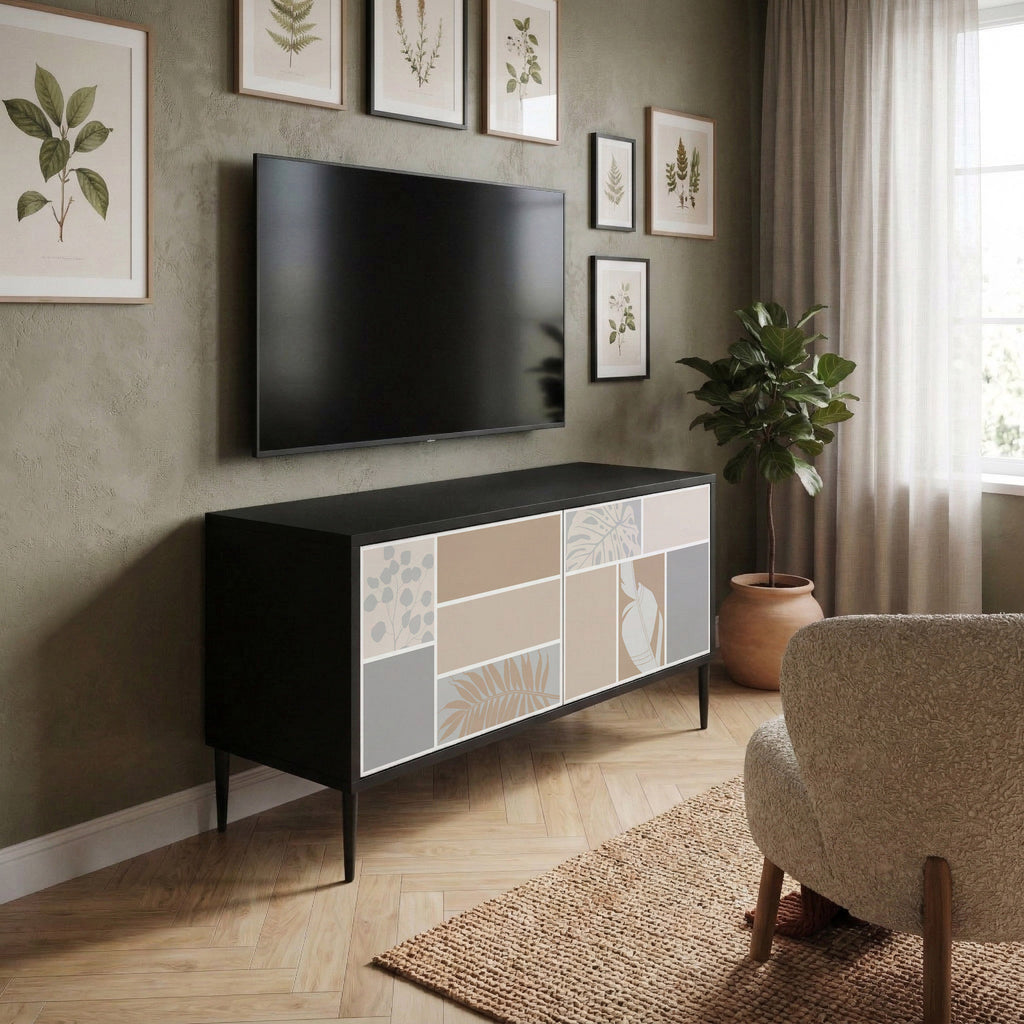 TROPICAL SHAPES Compact 2-Door TV Cabinet