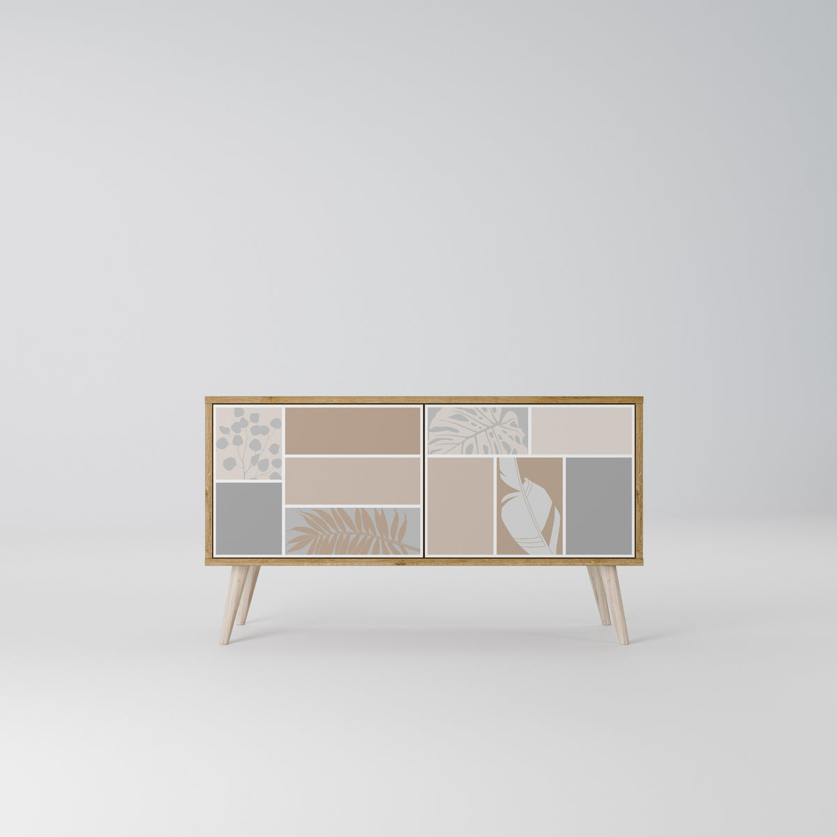 TROPICAL SHAPES Compact 2-Door TV Cabinet