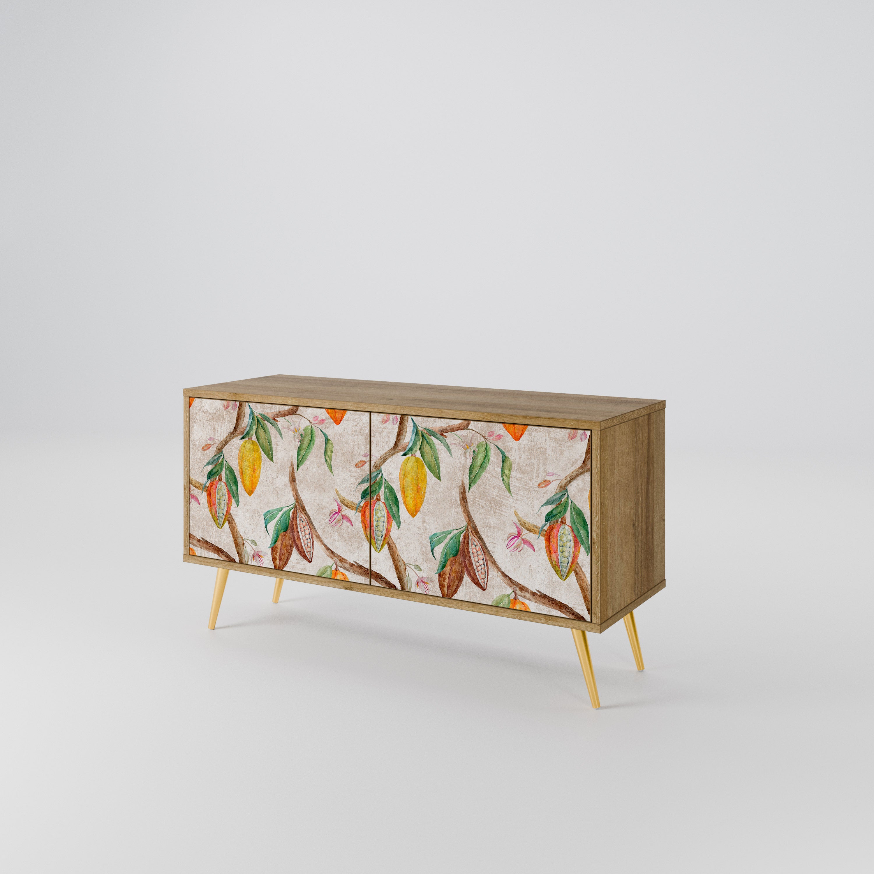 COCOA FRUITS Kompakt TV-bänk med 2 dörrar