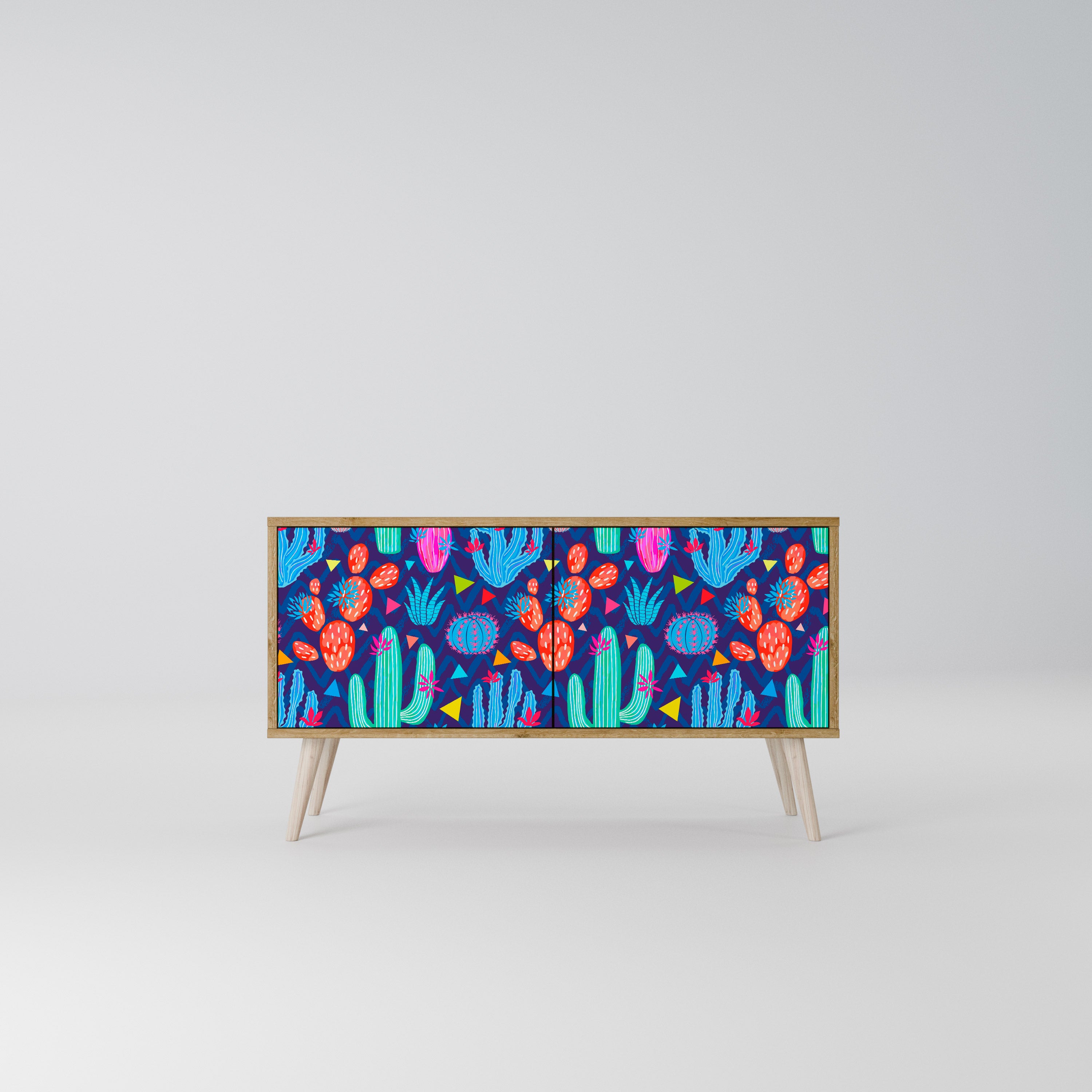 CACTUS VIBES Kompaktes 2-türiges TV-Lowboard