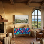 CACTUS VIBES Mueble de TV Compacto de 2 puertas