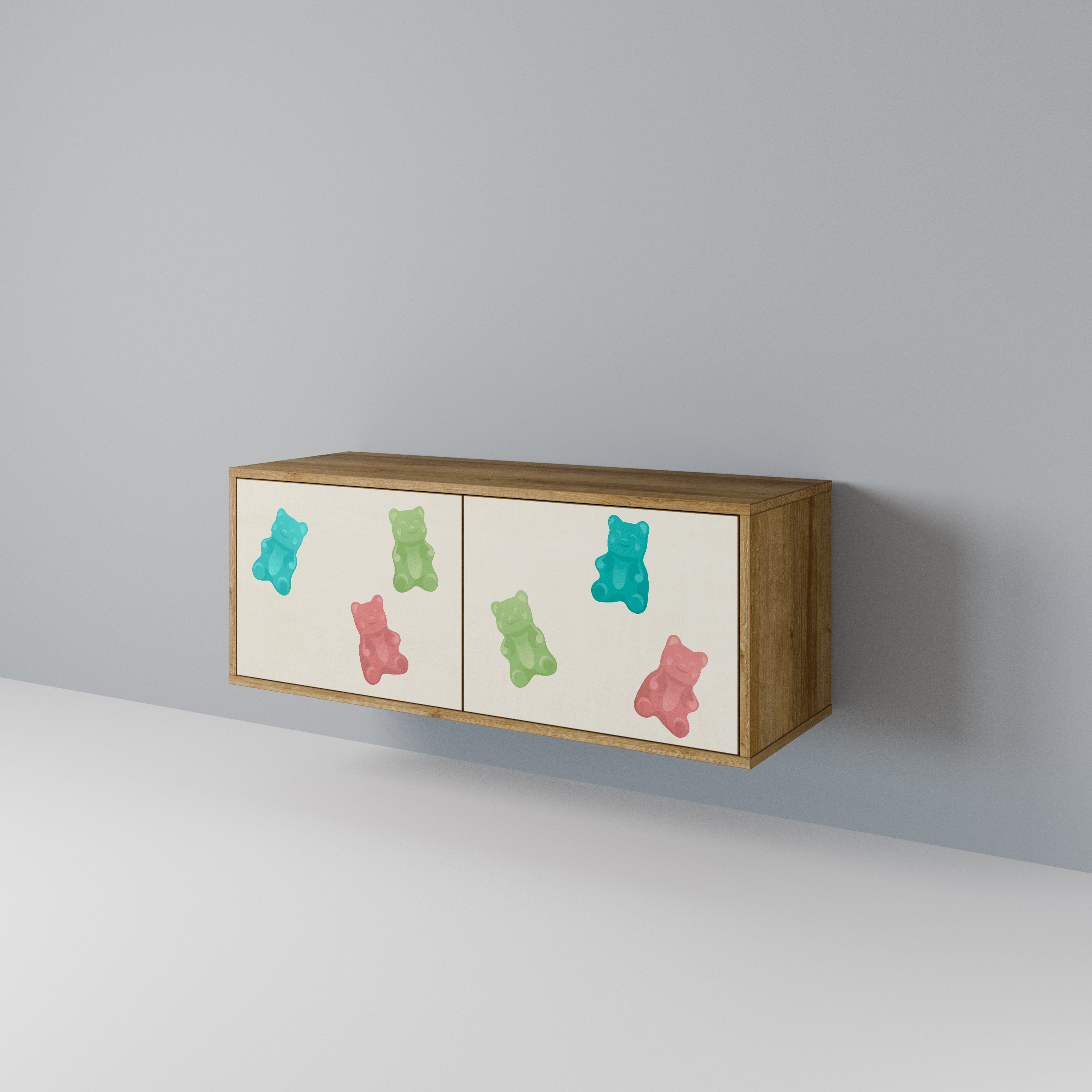 GUMMY BEARS Kompakt TV-bänk med 2 dörrar