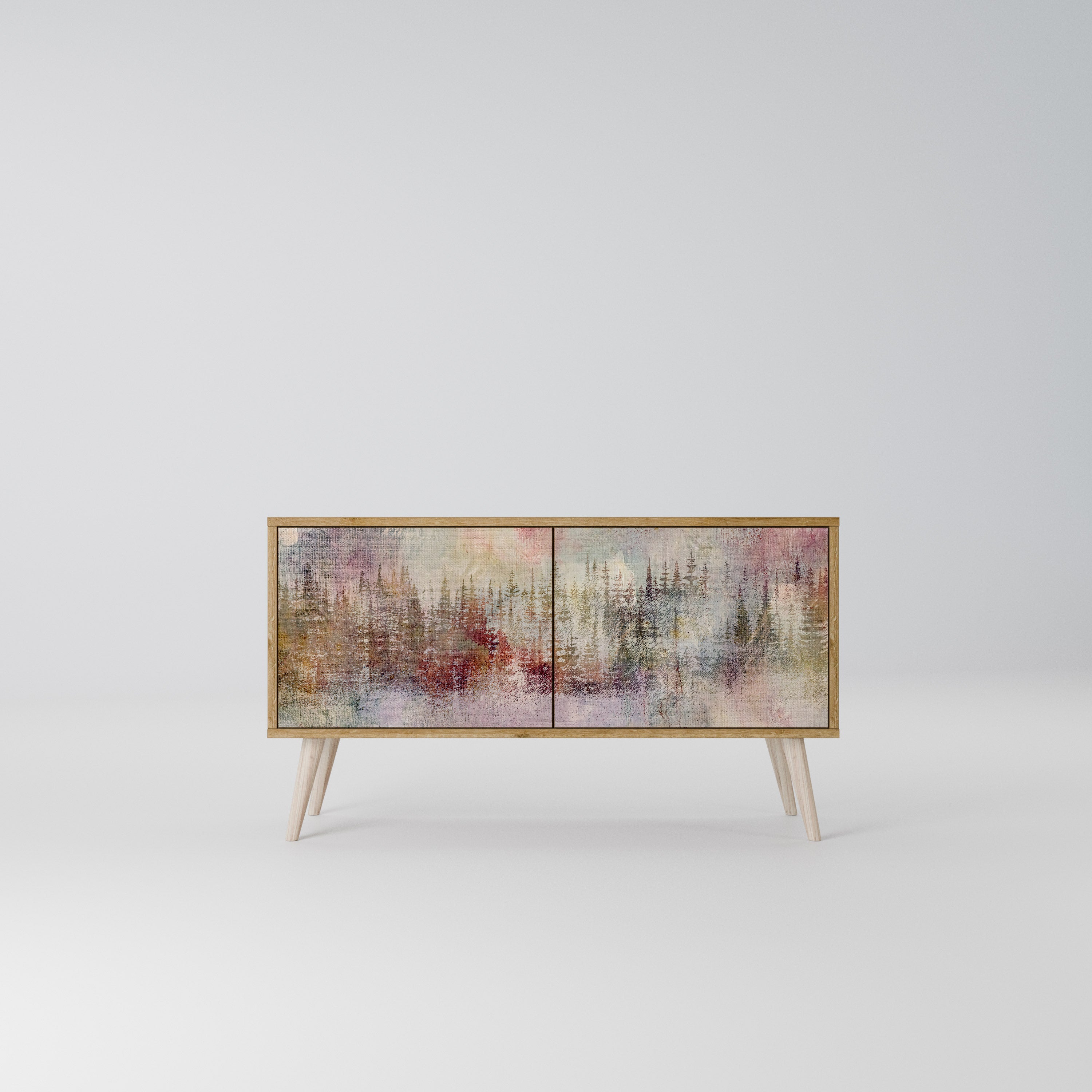 VEILED SUMMIT Móvel de TV Compacto de 2 Portas